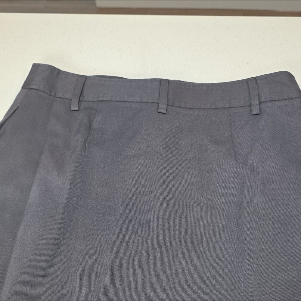 J.Crew Gray Cotton Twill A-Line Mini Skirt Size 30 Lined Zip Belt Loops - Picture 4 of 16